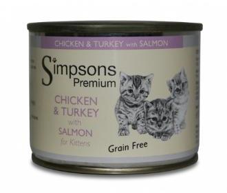 Chicken & Turkey with Salmon Kittens Food